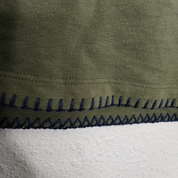 L'Agence Helena V-Neck Sweatshirt Olive Womens Size XS - Picture 7 of 7